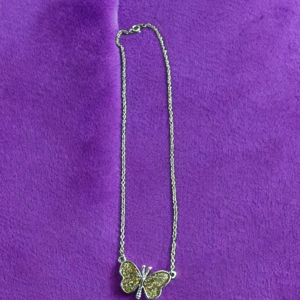 Small butterfly necklace